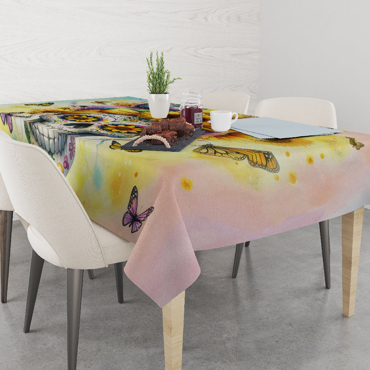 Sunflower Skull Tablecloth She Is Sunshine Mixed With A Little Hurricane