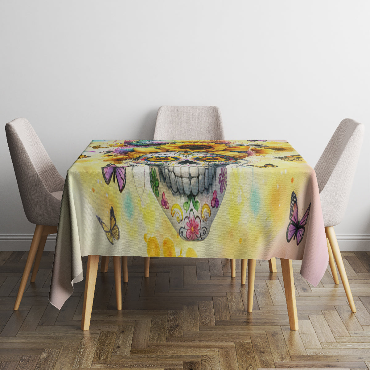 Sunflower Skull Tablecloth She Is Sunshine Mixed With A Little Hurricane