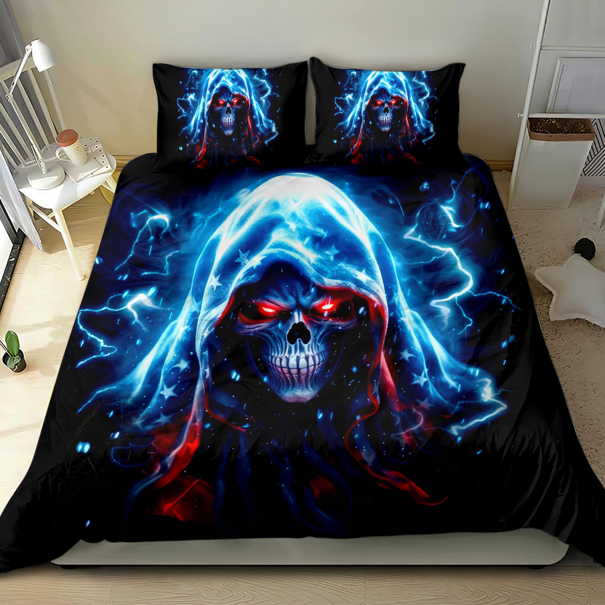Thunder Skull Bedding Set I'm Not Anti Social I'm Just Not User Friendly