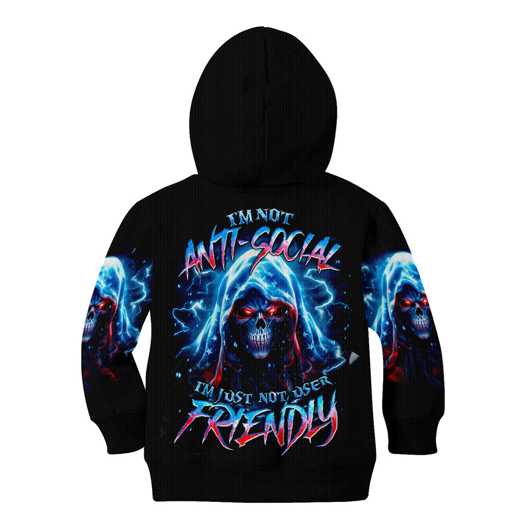 Thunder Skull Kid Hoodie I'm Not Anti Social I'm Just Not User Friendly