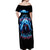 Thunder Skull Off Shoulder Maxi Dress I'm Not Anti Social I'm Just Not User Friendly