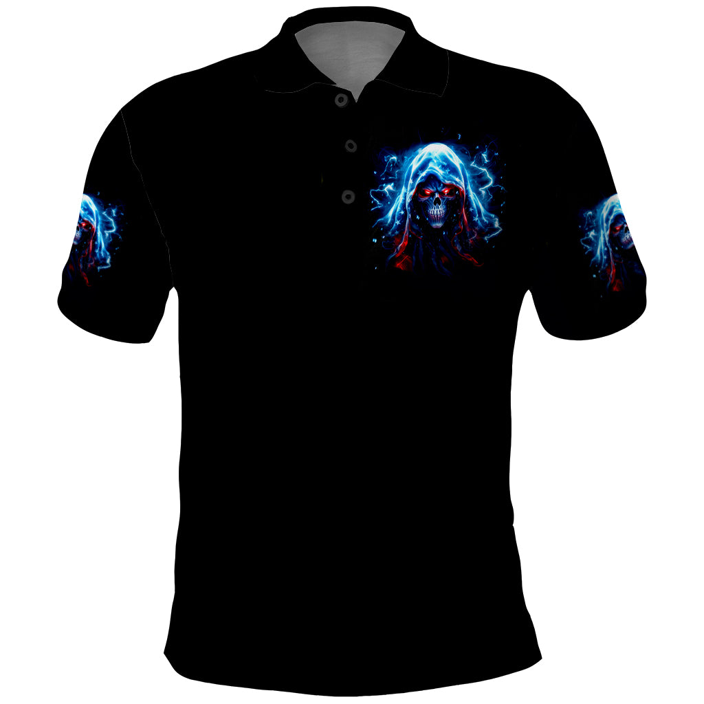 Thunder Skull Polo Shirt I'm Not Anti Social I'm Just Not User Friendly
