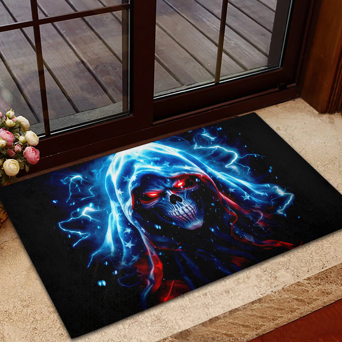 Thunder Skull Rubber Doormat I'm Not Anti Social I'm Just Not User Friendly