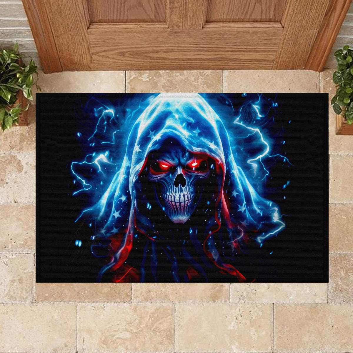 Thunder Skull Rubber Doormat I'm Not Anti Social I'm Just Not User Friendly
