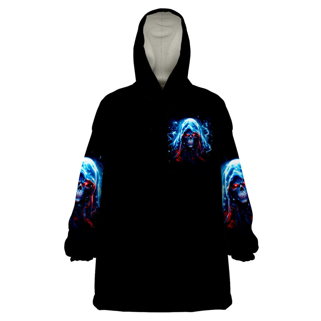 Thunder Skull Wearable Blanket Hoodie I'm Not Anti Social I'm Just Not User Friendly