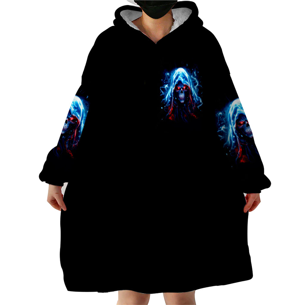 Thunder Skull Wearable Blanket Hoodie I'm Not Anti Social I'm Just Not User Friendly