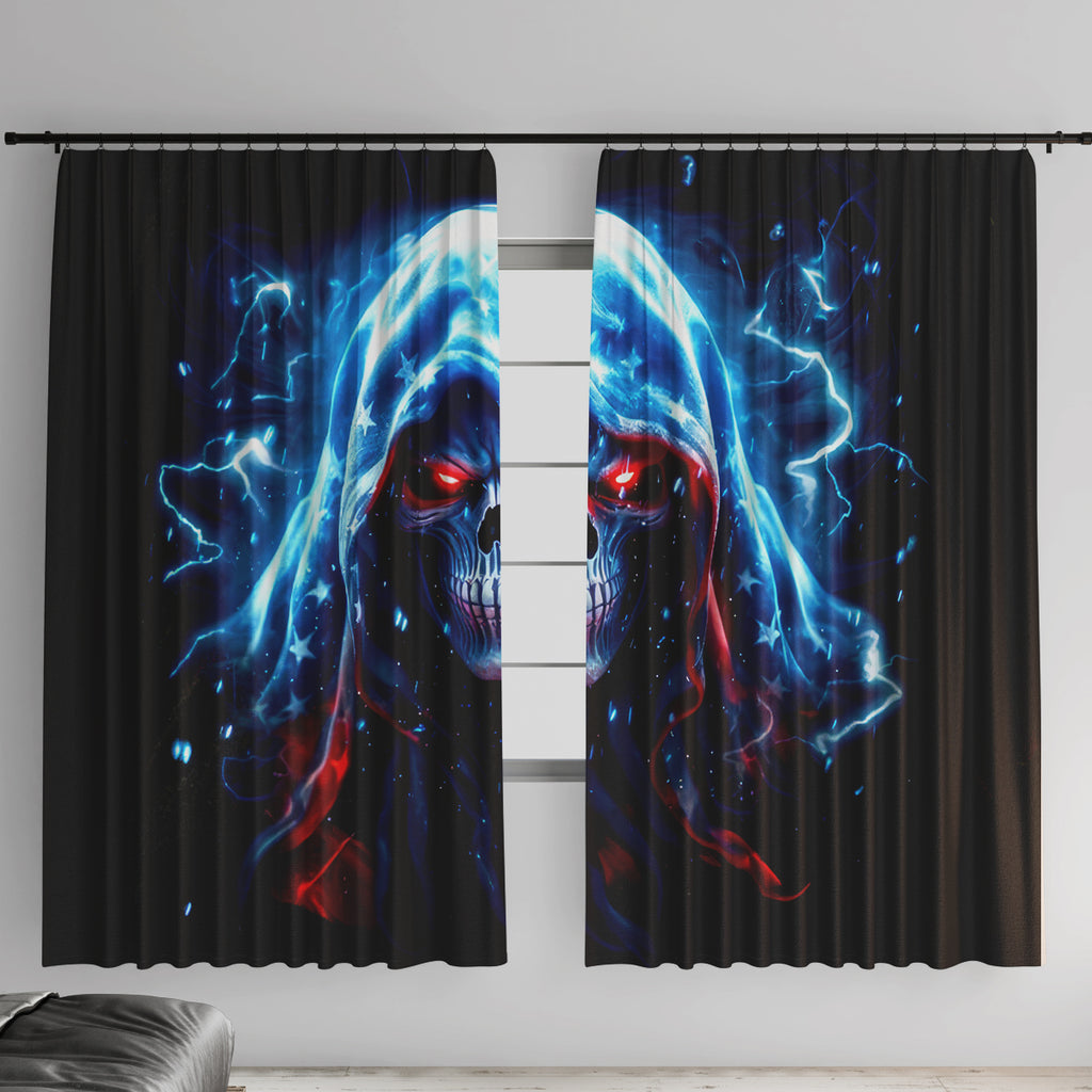Thunder Skull Window Curtain I'm Not Anti Social I'm Just Not User Friendly