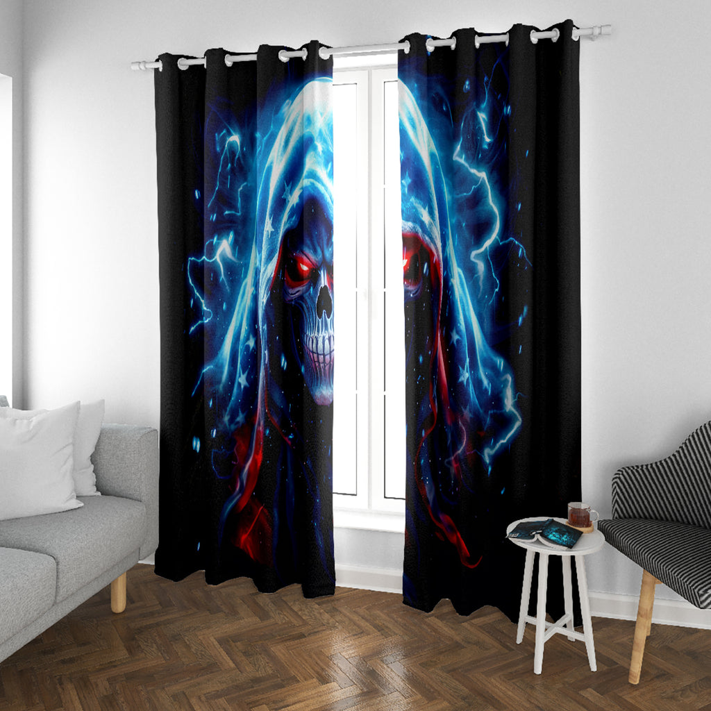 Thunder Skull Window Curtain I'm Not Anti Social I'm Just Not User Friendly