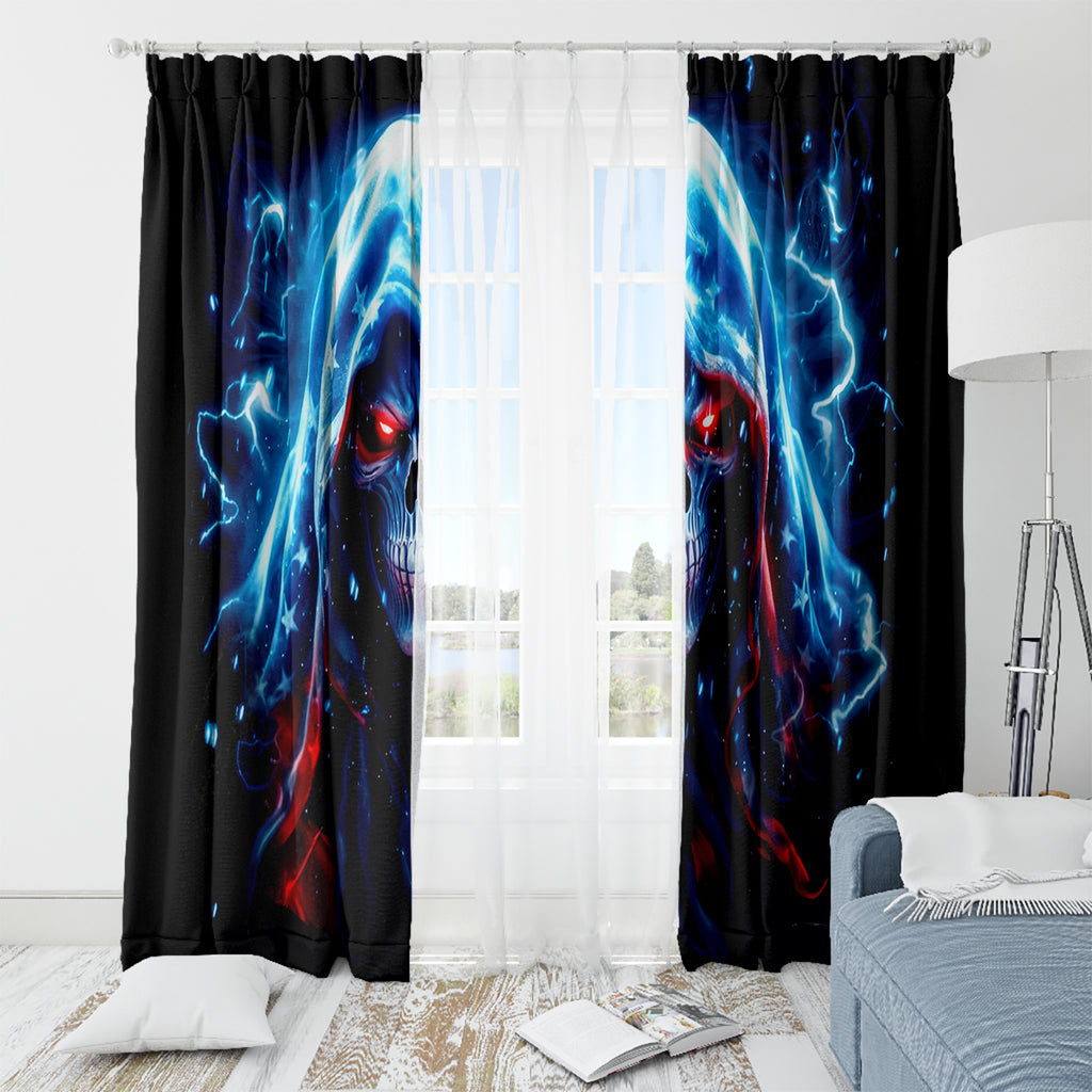 Thunder Skull Window Curtain I'm Not Anti Social I'm Just Not User Friendly