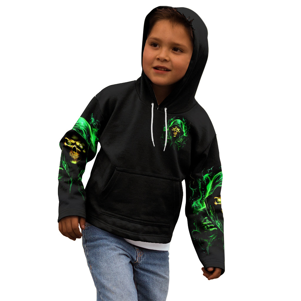 Flame Skull Kid Hoodie Of Course I'm Going To Hell I'm Just Here To Pick You Up