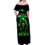 Flame Skull Off Shoulder Maxi Dress Of Course I'm Going To Hell I'm Just Here To Pick You Up