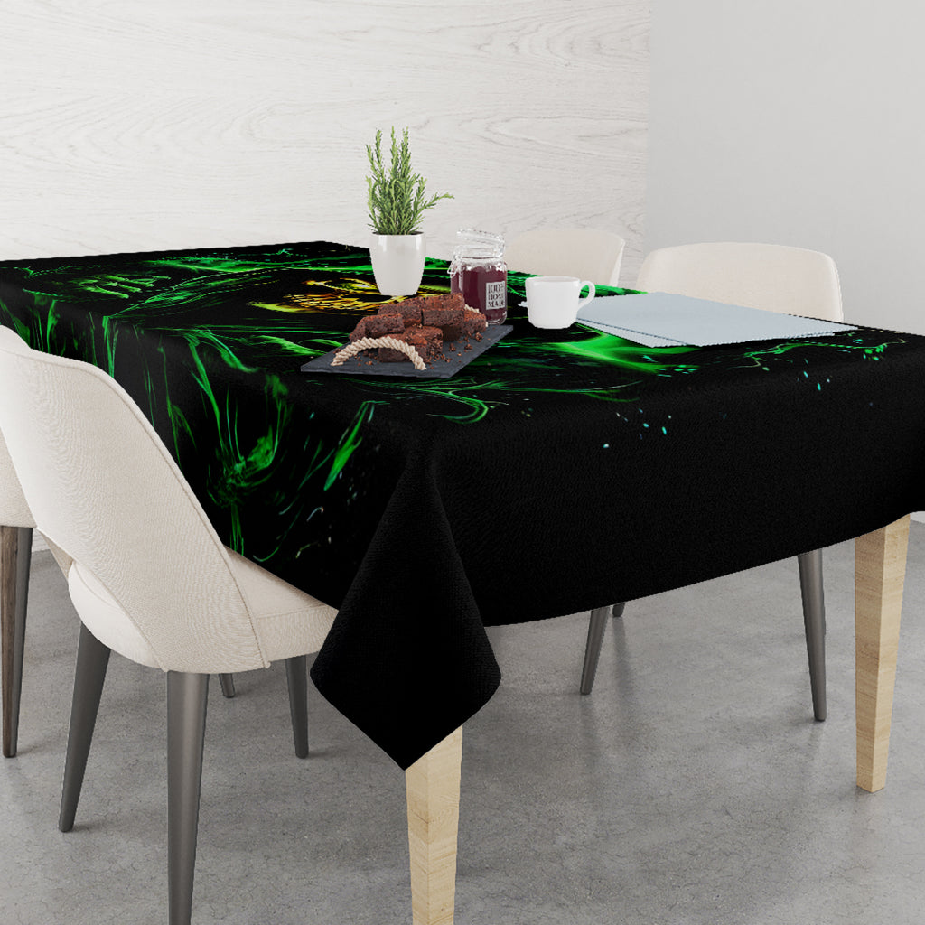Flame Skull Tablecloth Of Course I'm Going To Hell I'm Just Here To Pick You Up