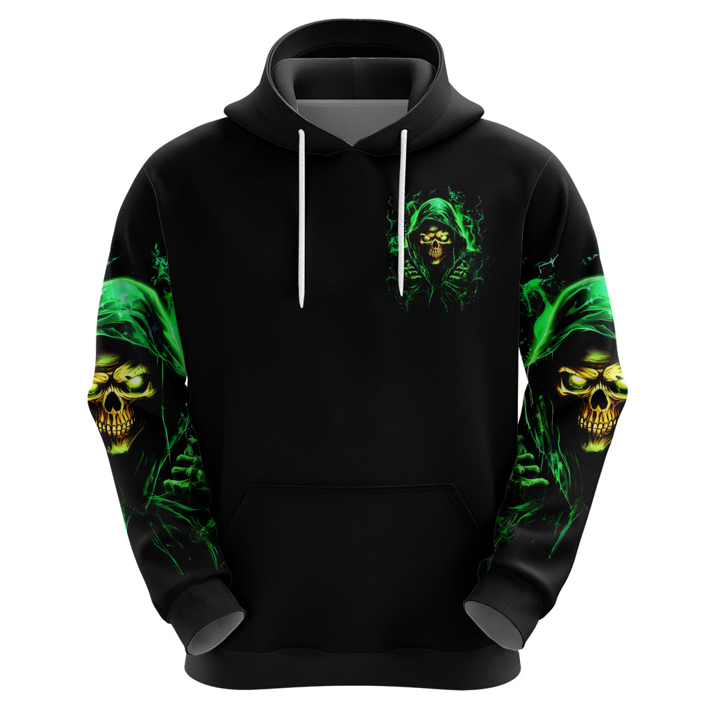 Flame Skull Zip Hoodie Of Course I'm Going To Hell I'm Just Here To Pick You Up