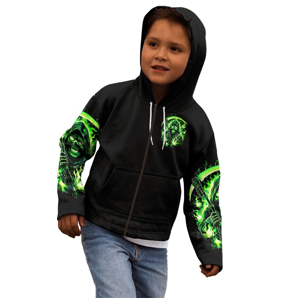 Flame Reaper Skull Kid Hoodie Stop Asking Why I'm An Asshole I Don't Ask Why You So Stupid