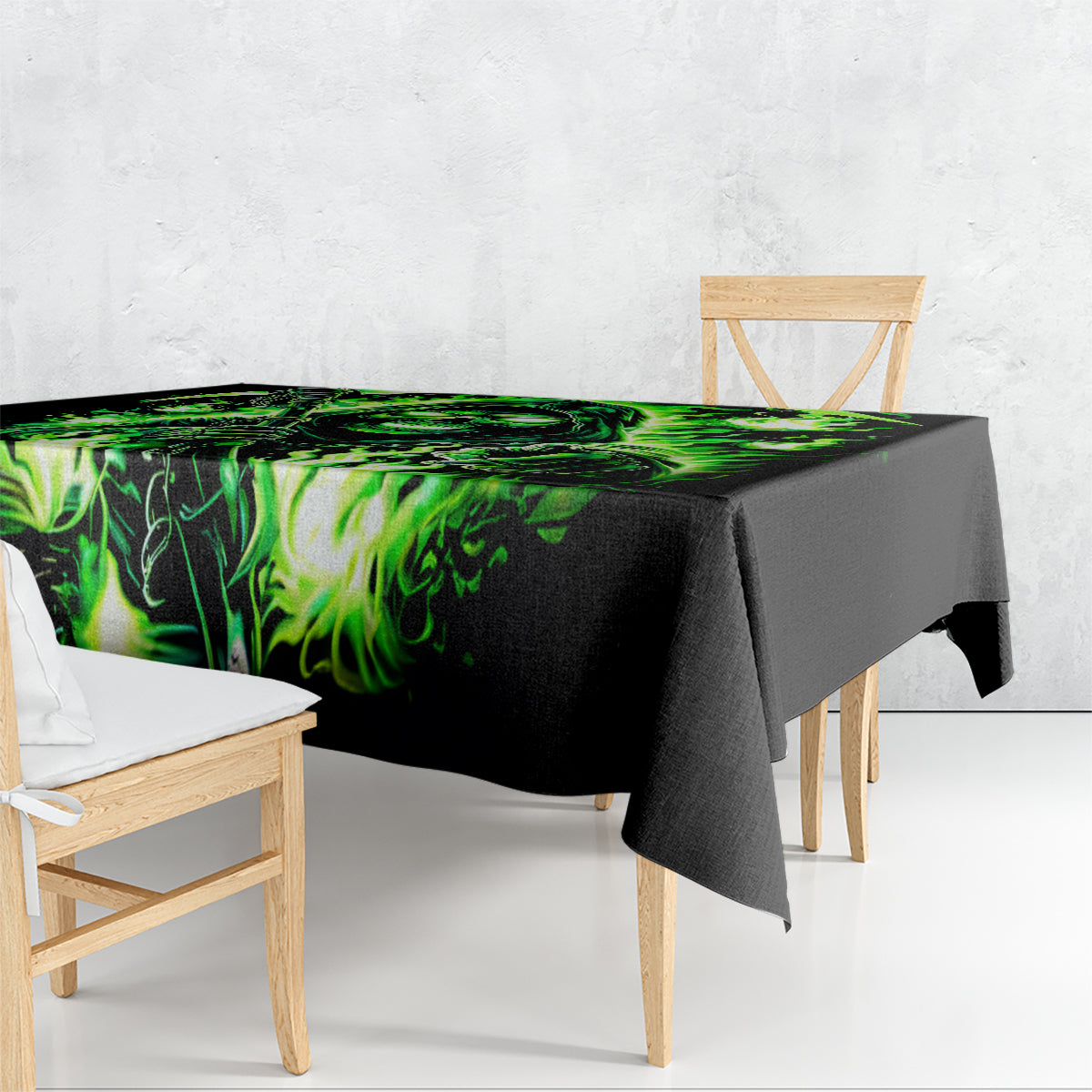 Flame Reaper Skull Tablecloth Stop Asking Why I'm An Asshole I Don't Ask Why You So Stupid