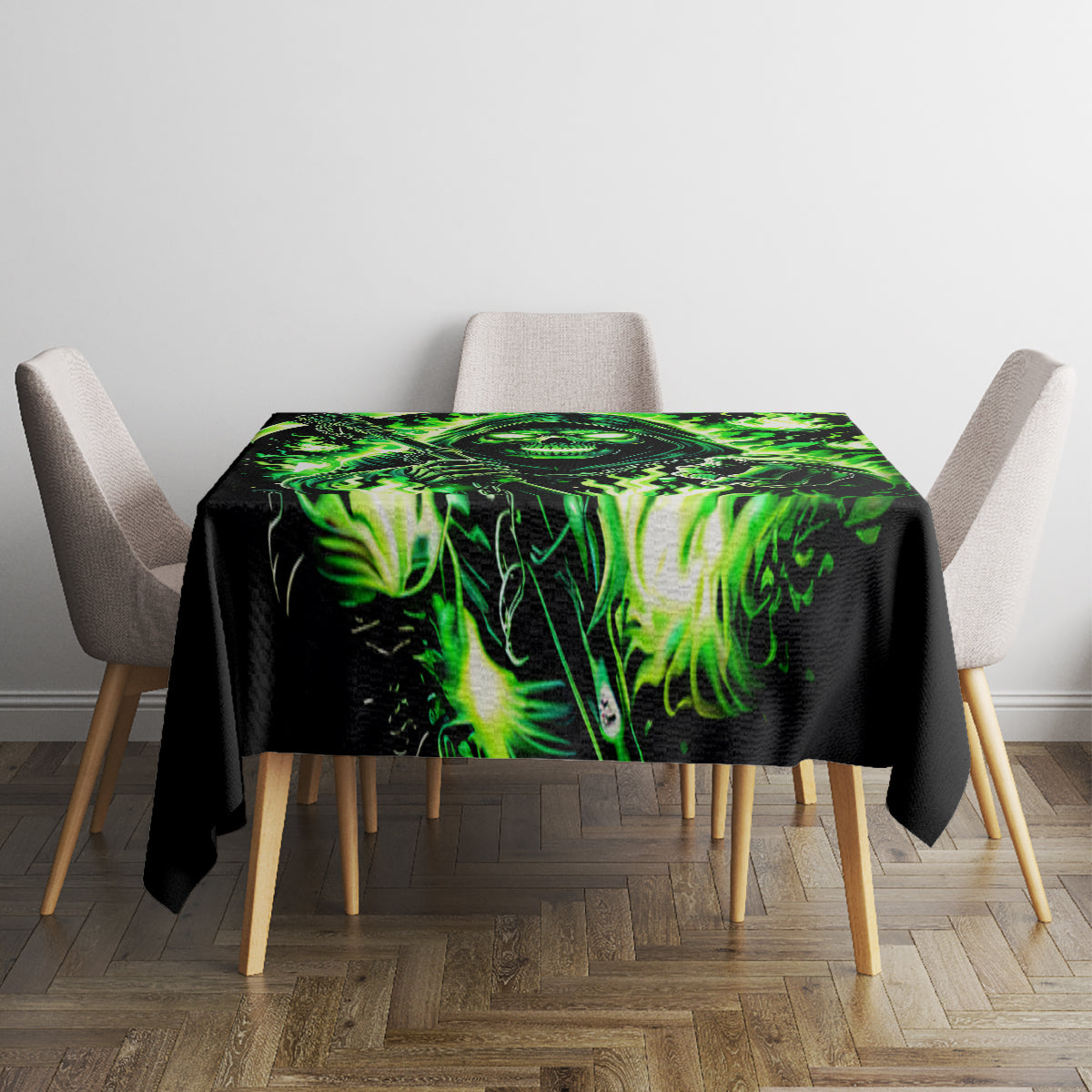 Flame Reaper Skull Tablecloth Stop Asking Why I'm An Asshole I Don't Ask Why You So Stupid