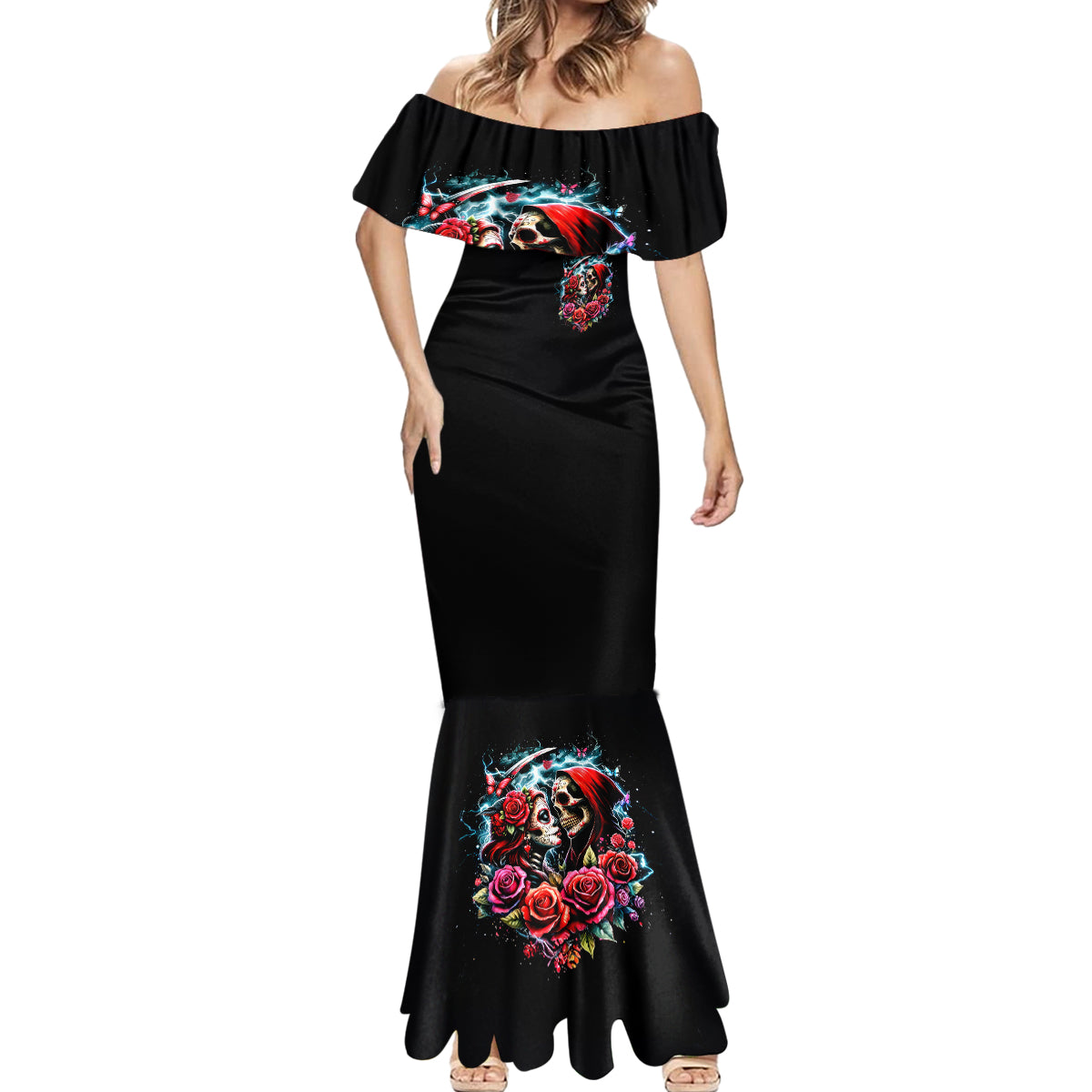 Couple Skull Mermaid Dress From Our Firse Kiss