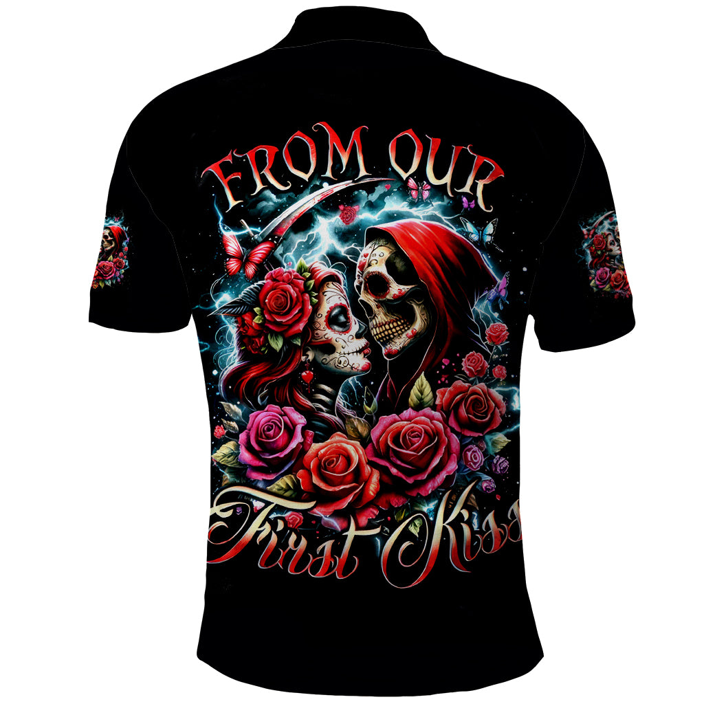 Couple Skull Polo Shirt From Our Firse Kiss