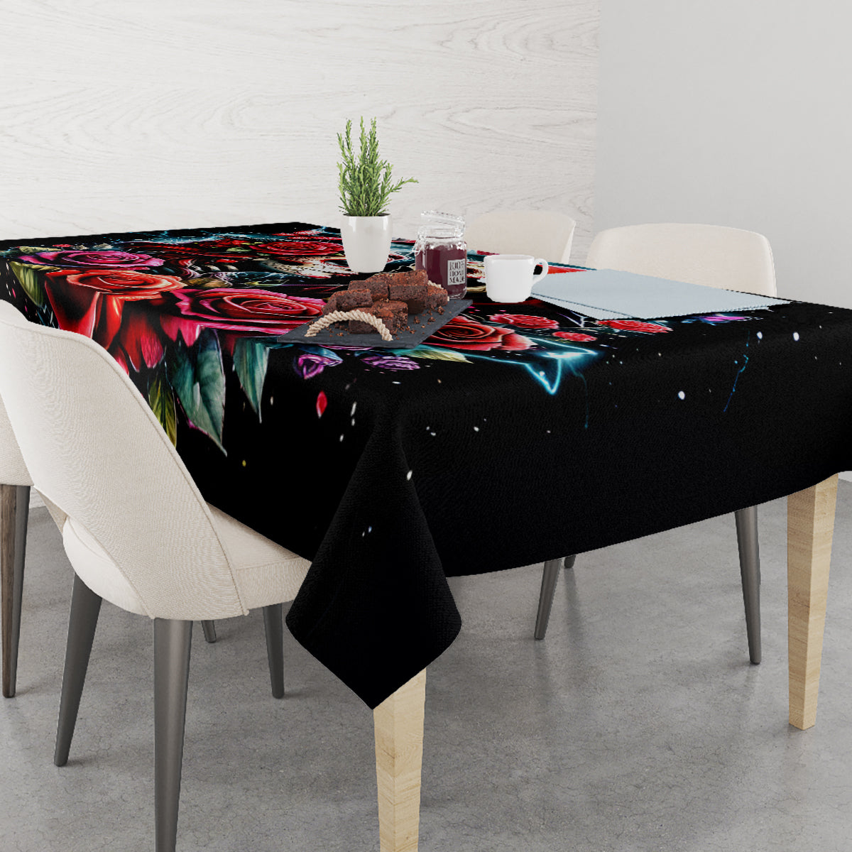 Couple Skull Tablecloth From Our Firse Kiss