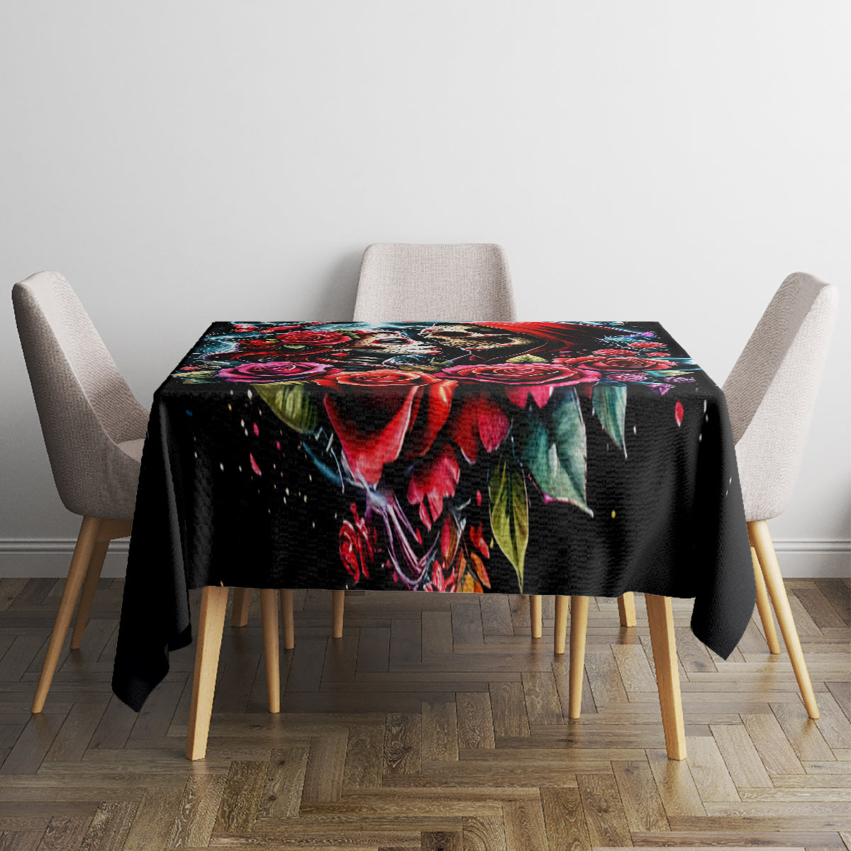 Couple Skull Tablecloth From Our Firse Kiss