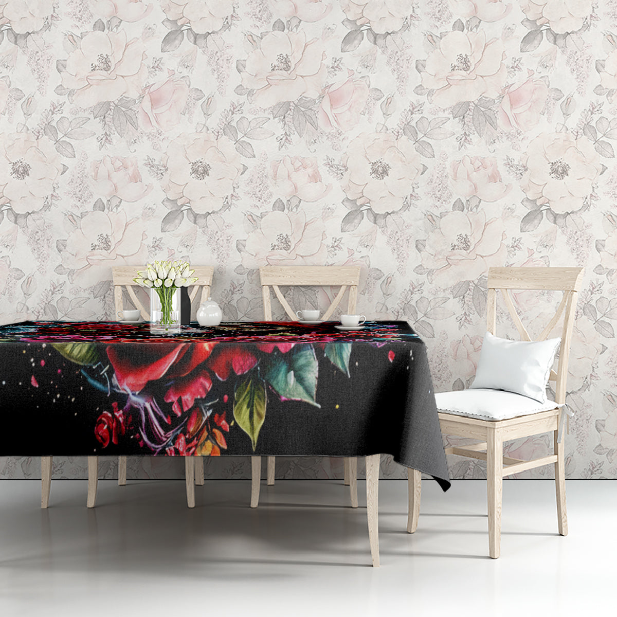 Couple Skull Tablecloth From Our Firse Kiss