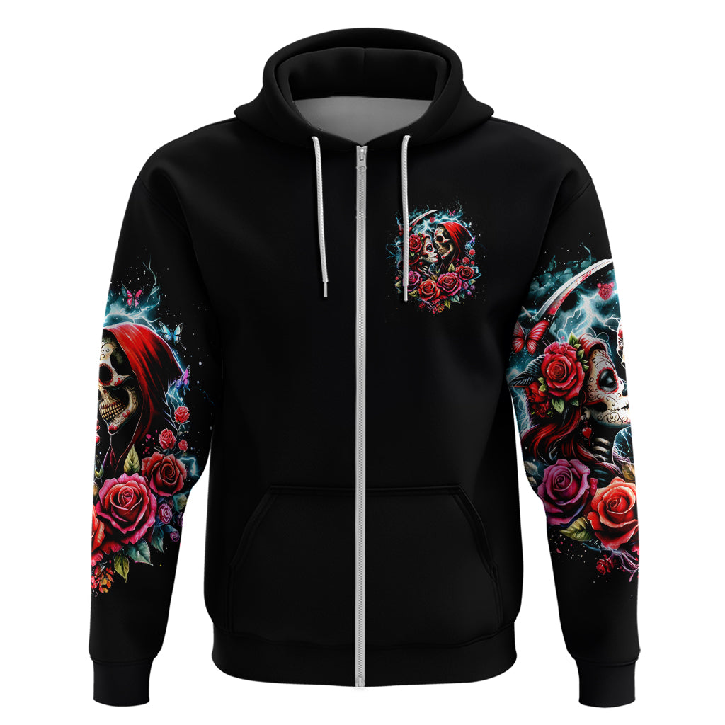 Couple Skull Zip Hoodie From Our Firse Kiss