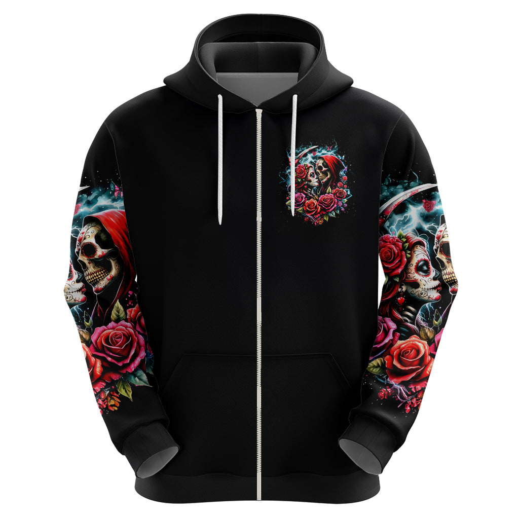 Couple Skull Zip Hoodie From Our Firse Kiss