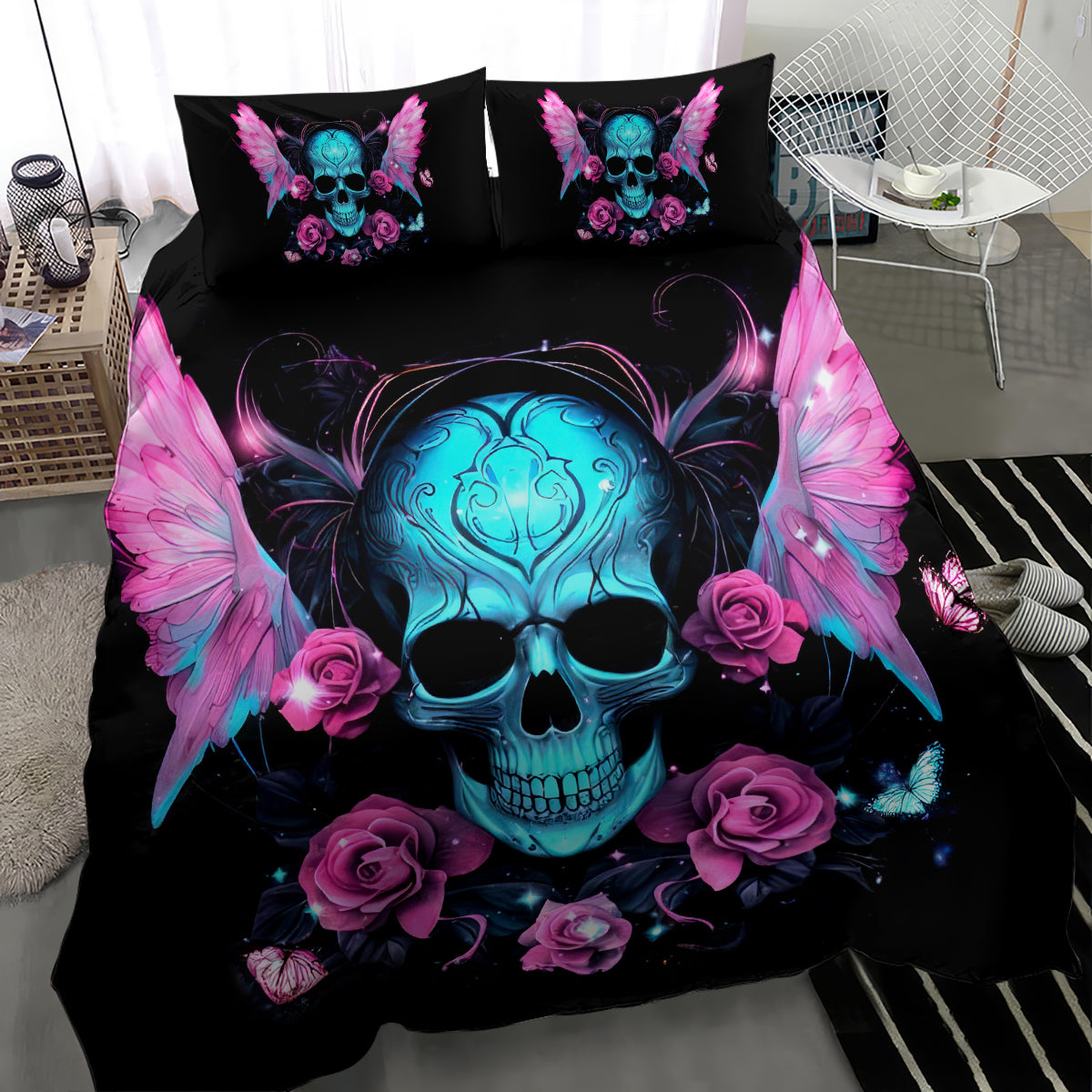Fairy Skull Bedding Set The Good Girl In Me Got Tired Of The Bullshit