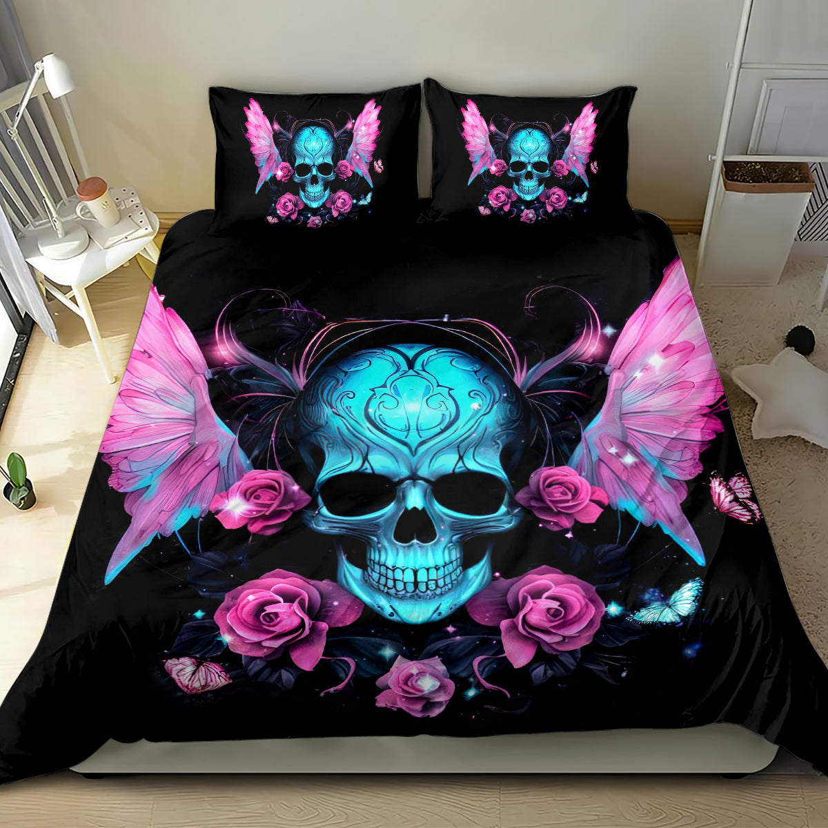 Fairy Skull Bedding Set The Good Girl In Me Got Tired Of The Bullshit