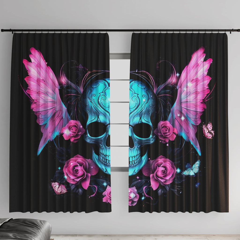 Fairy Skull Window Curtain The Good Girl In Me Got Tired Of The Bullshit