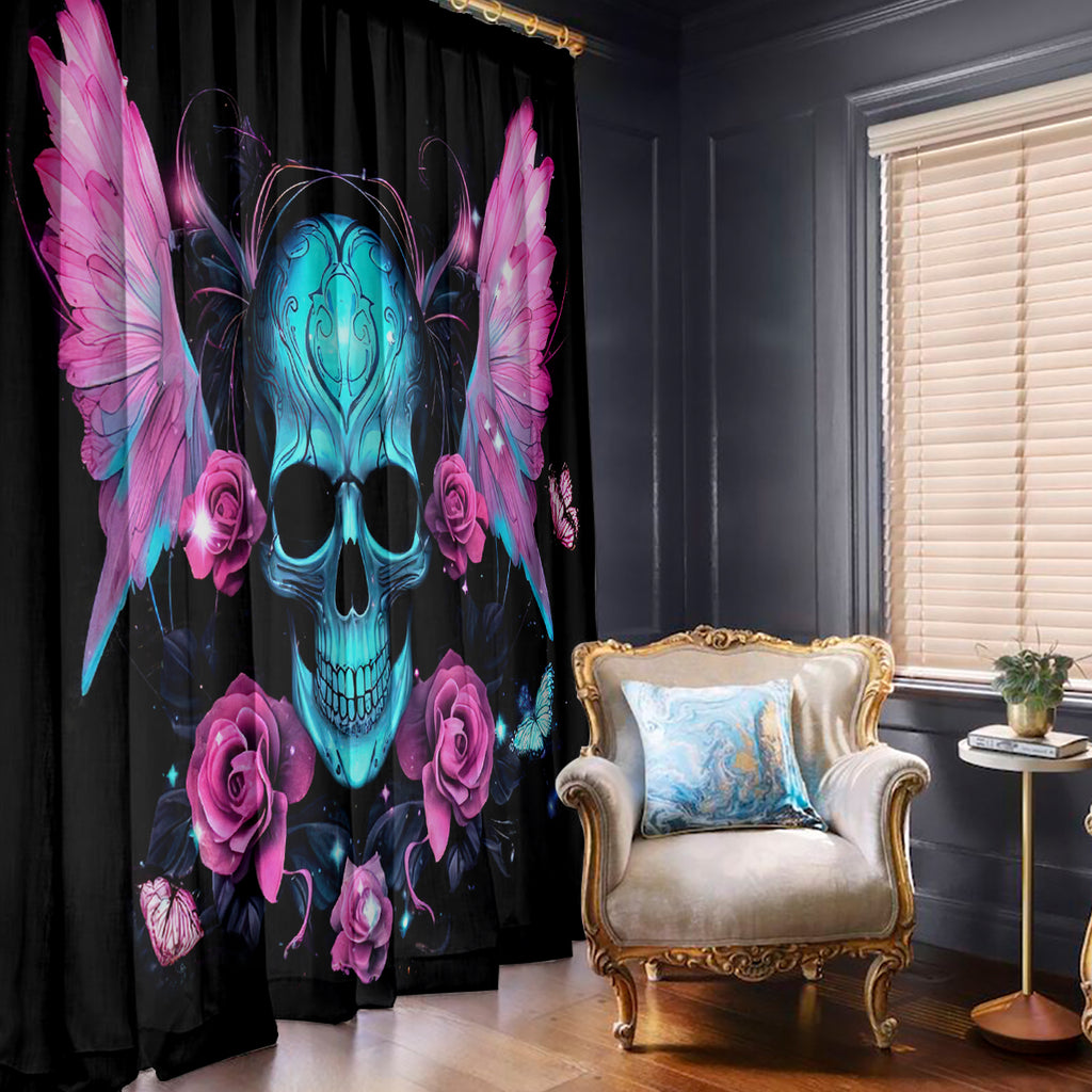 Fairy Skull Window Curtain The Good Girl In Me Got Tired Of The Bullshit