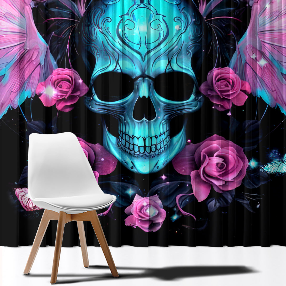 Fairy Skull Window Curtain The Good Girl In Me Got Tired Of The Bullshit