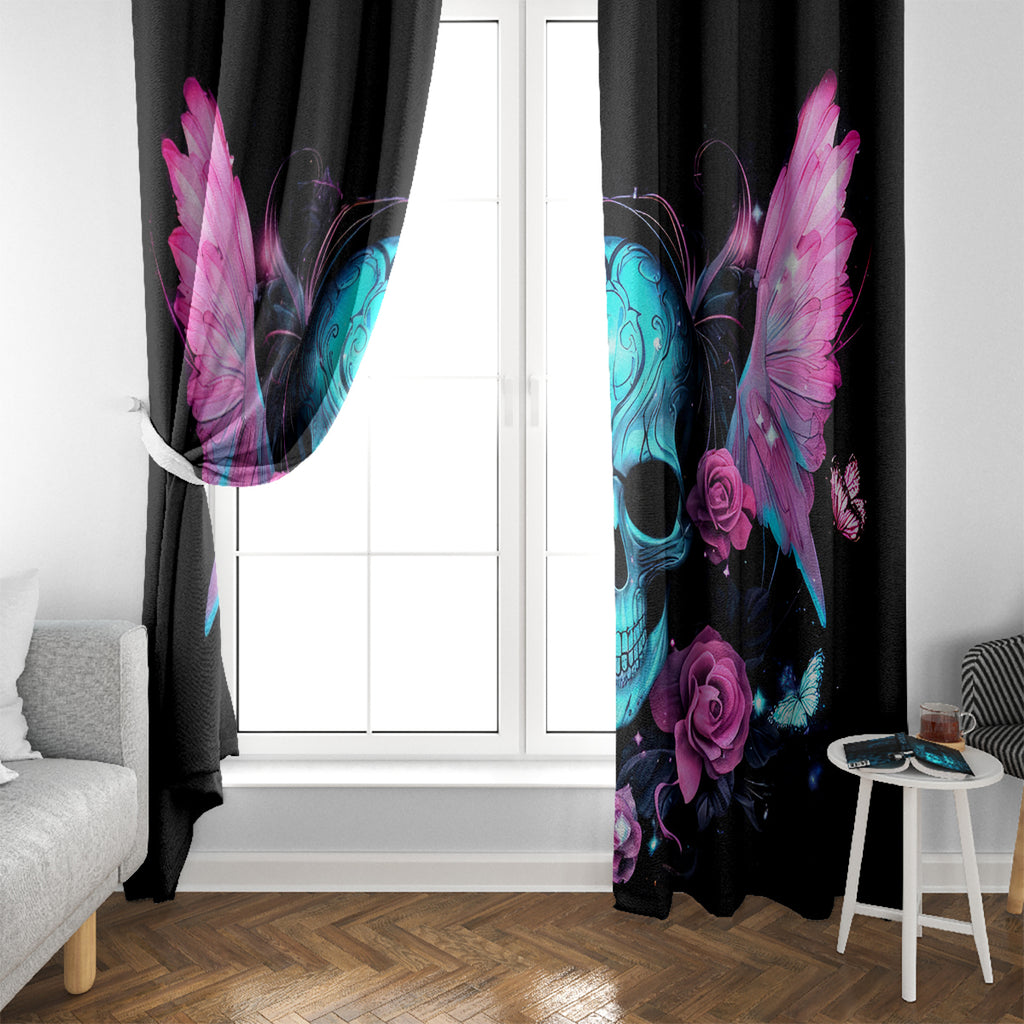 Fairy Skull Window Curtain The Good Girl In Me Got Tired Of The Bullshit