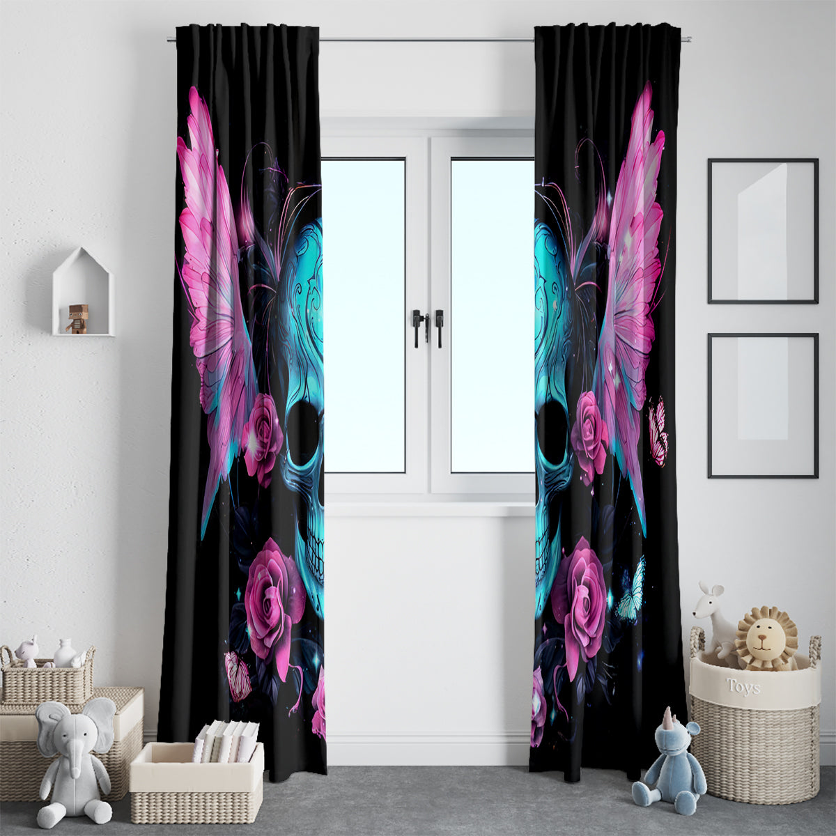 Fairy Skull Window Curtain The Good Girl In Me Got Tired Of The Bullshit