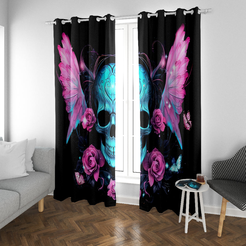 Fairy Skull Window Curtain The Good Girl In Me Got Tired Of The Bullshit