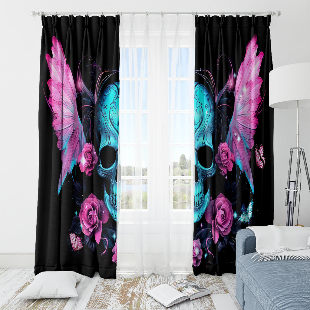 Fairy Skull Window Curtain The Good Girl In Me Got Tired Of The Bullshit