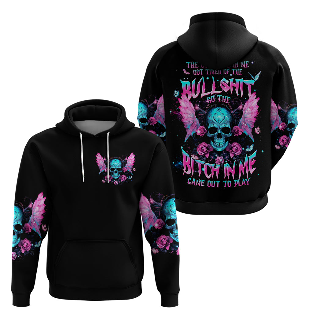 Fairy Skull Zip Hoodie The Good Girl In Me Got Tired Of The Bullshit