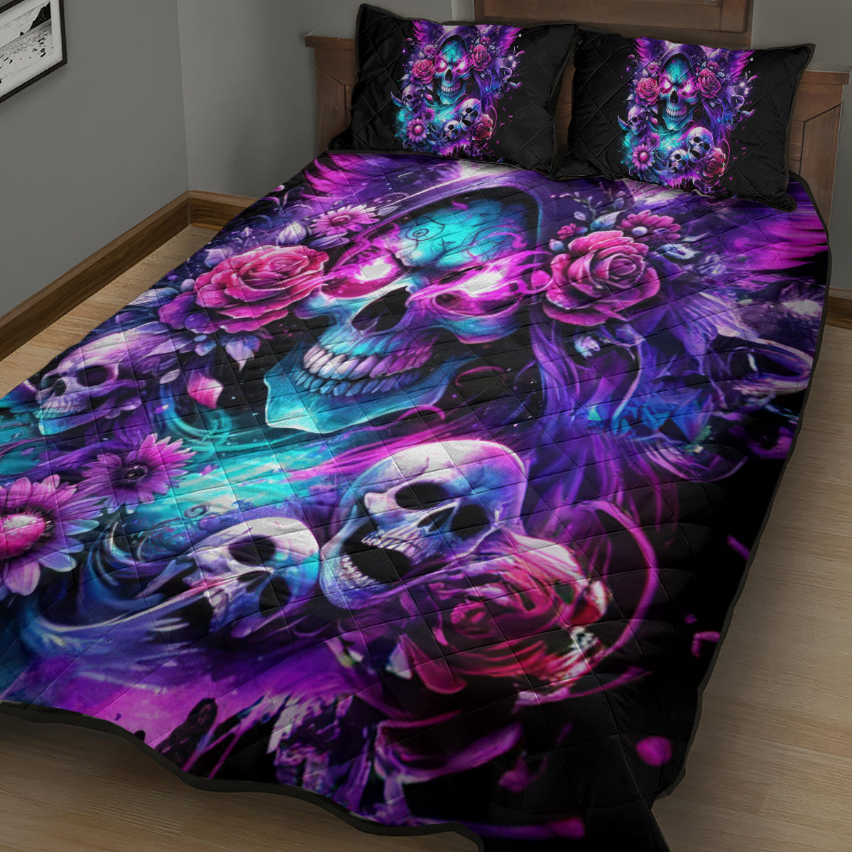 Fairy Skull Quilt Bed Set The Good Girl In Me Got Tired Of The Bullshit
