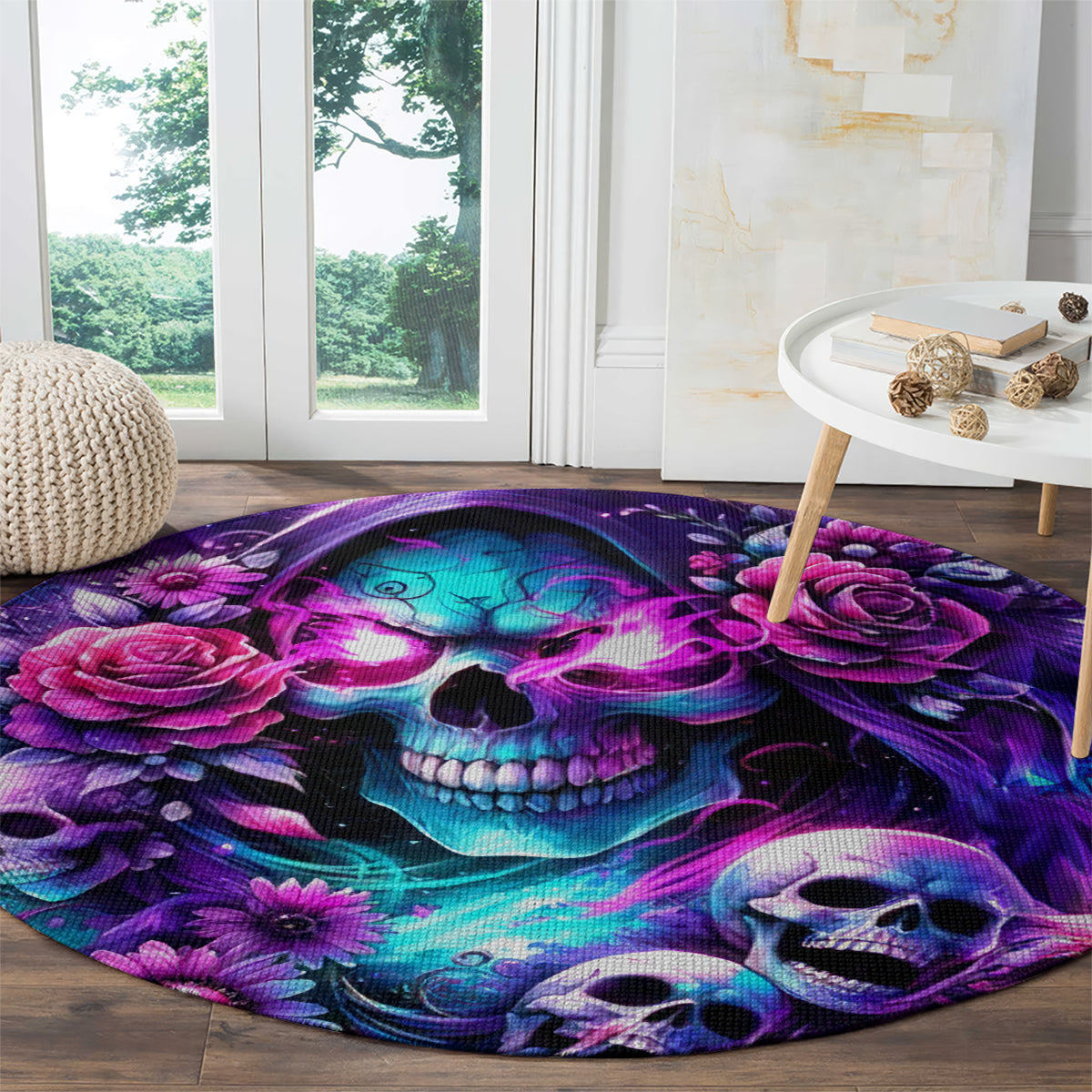 Fairy Skull Round Carpet The Good Girl In Me Got Tired Of The Bullshit