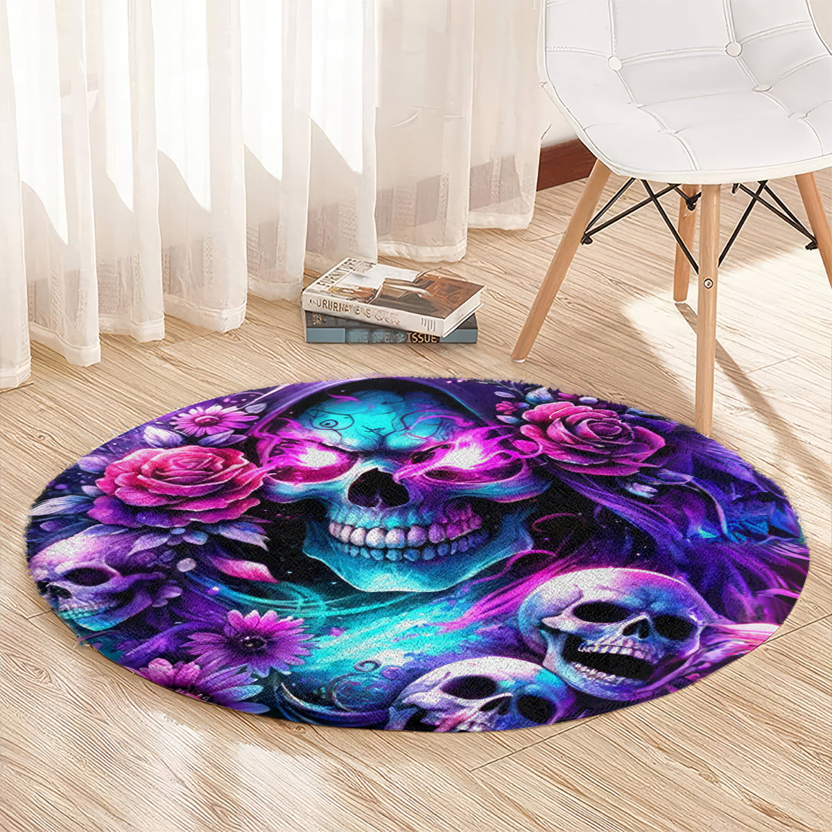 Fairy Skull Round Carpet The Good Girl In Me Got Tired Of The Bullshit