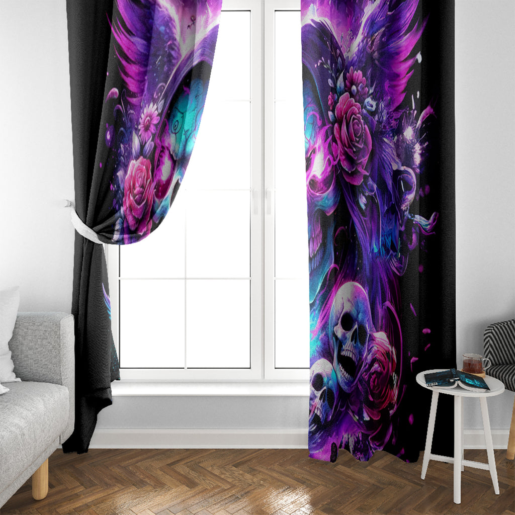 Fairy Skull Window Curtain The Good Girl In Me Got Tired Of The Bullshit