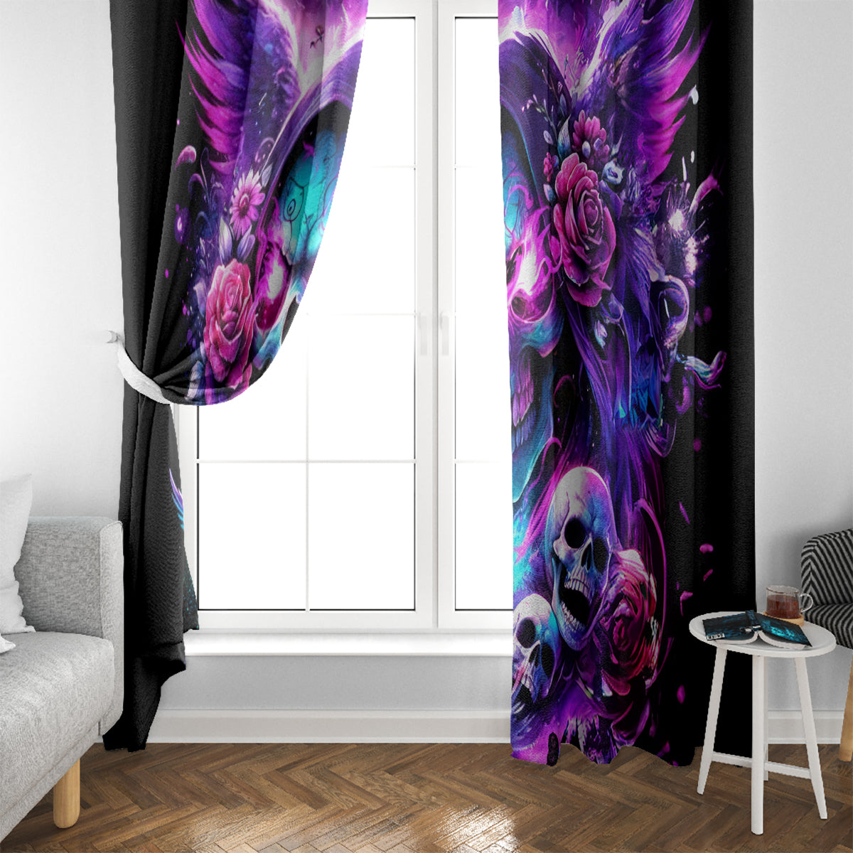 Fairy Skull Window Curtain The Good Girl In Me Got Tired Of The Bullshit