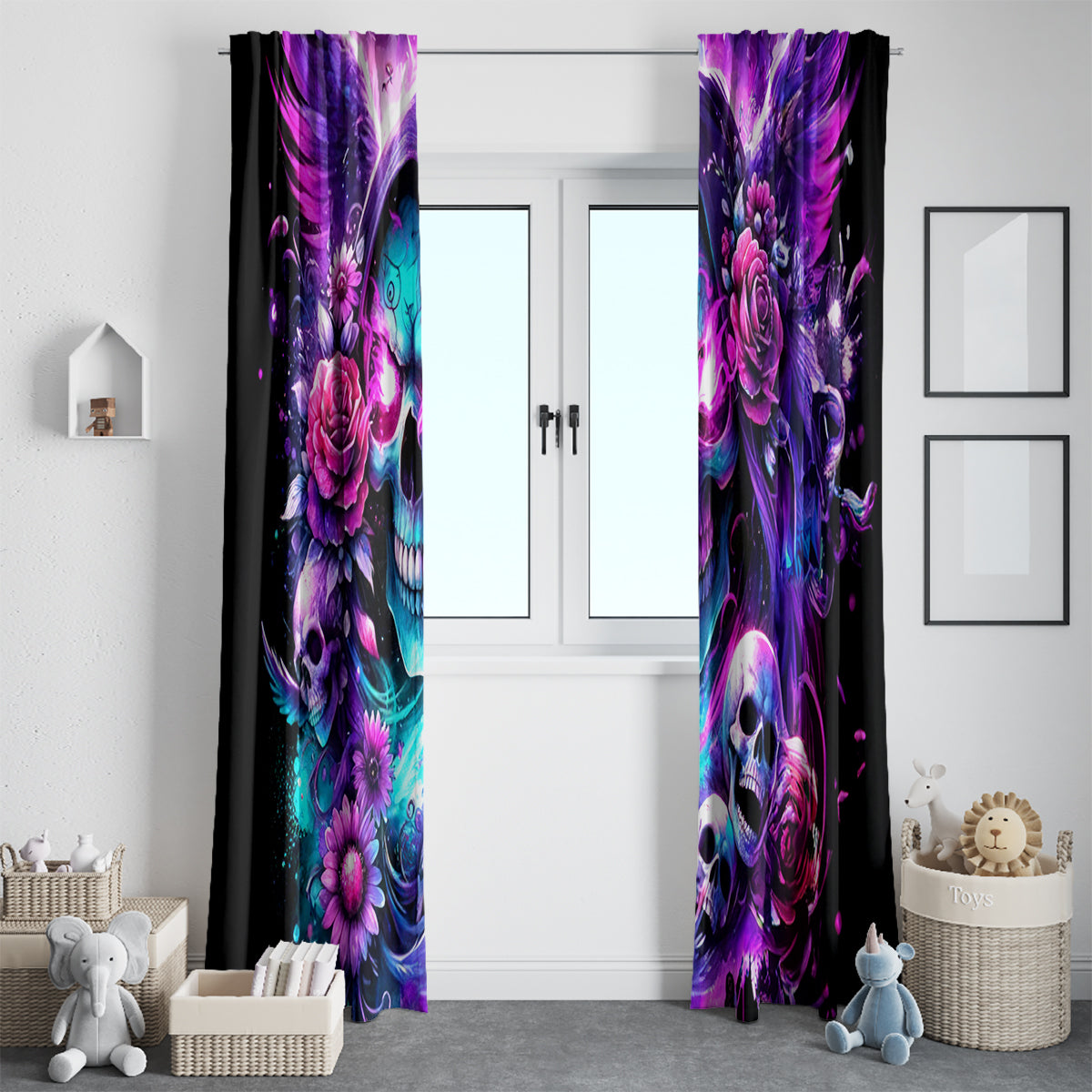 Fairy Skull Window Curtain The Good Girl In Me Got Tired Of The Bullshit