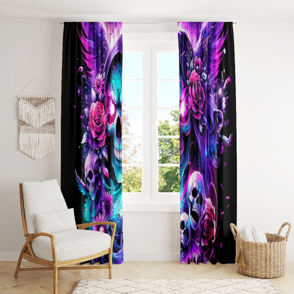 Fairy Skull Window Curtain The Good Girl In Me Got Tired Of The Bullshit