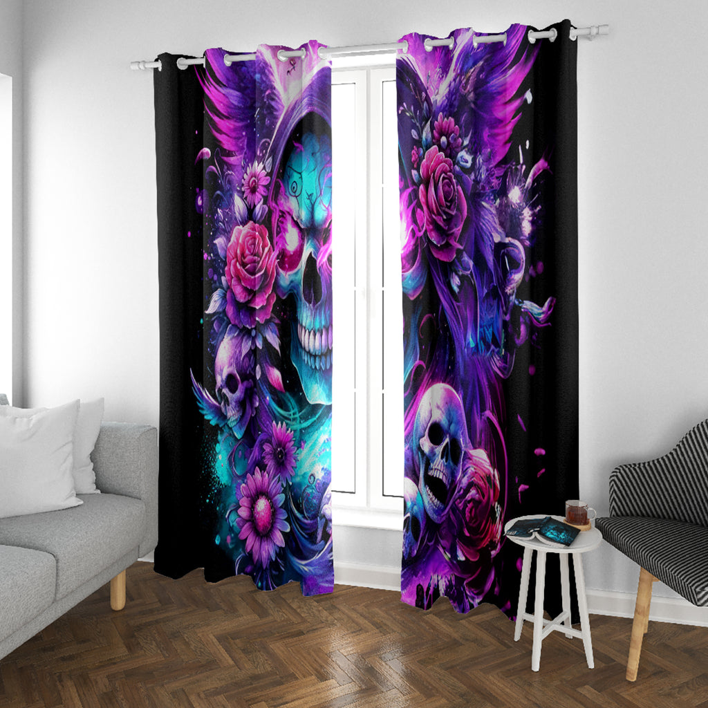 Fairy Skull Window Curtain The Good Girl In Me Got Tired Of The Bullshit