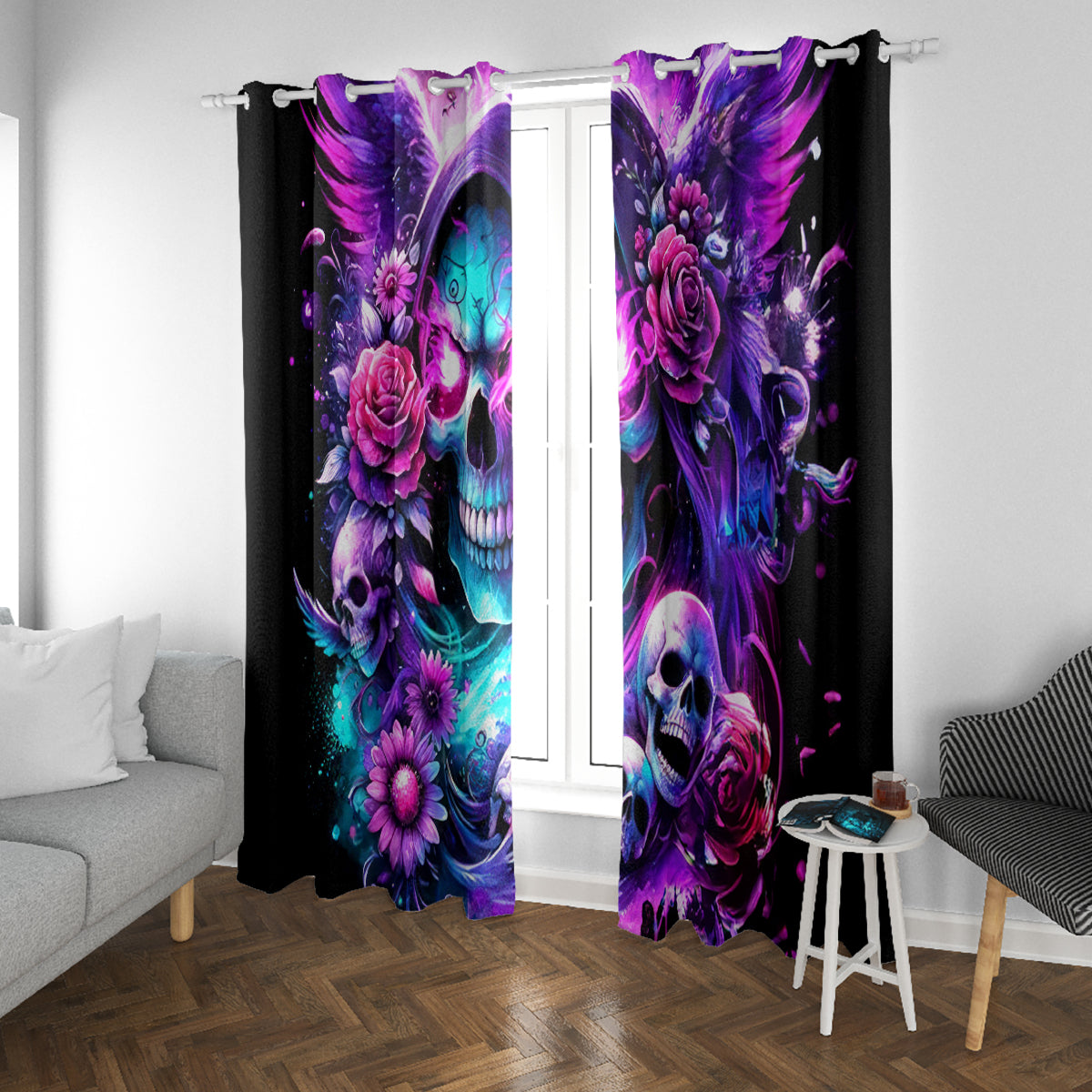 Fairy Skull Window Curtain The Good Girl In Me Got Tired Of The Bullshit