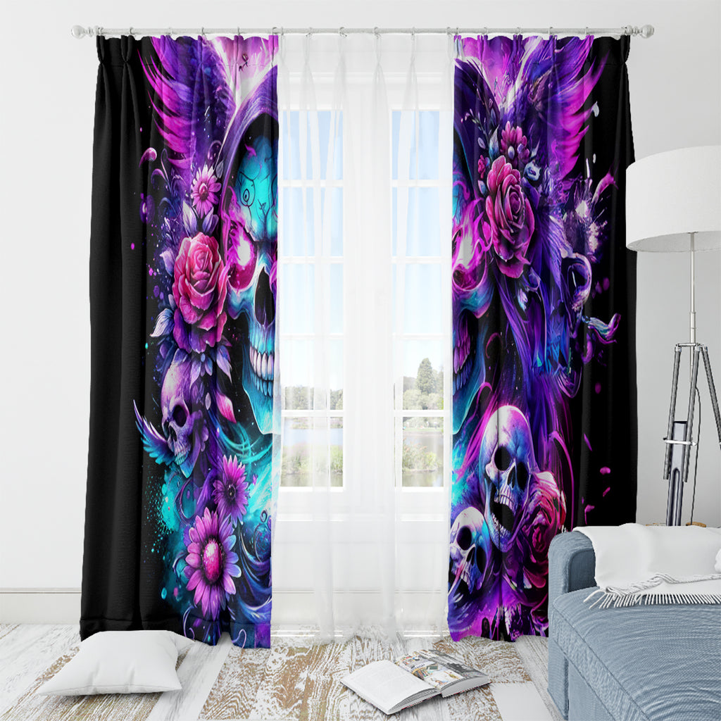 Fairy Skull Window Curtain The Good Girl In Me Got Tired Of The Bullshit