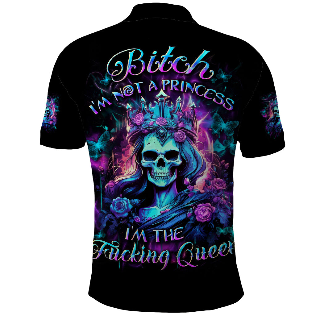 Queen Skull Polo Shirt Bitch I'm The Fucking Queen