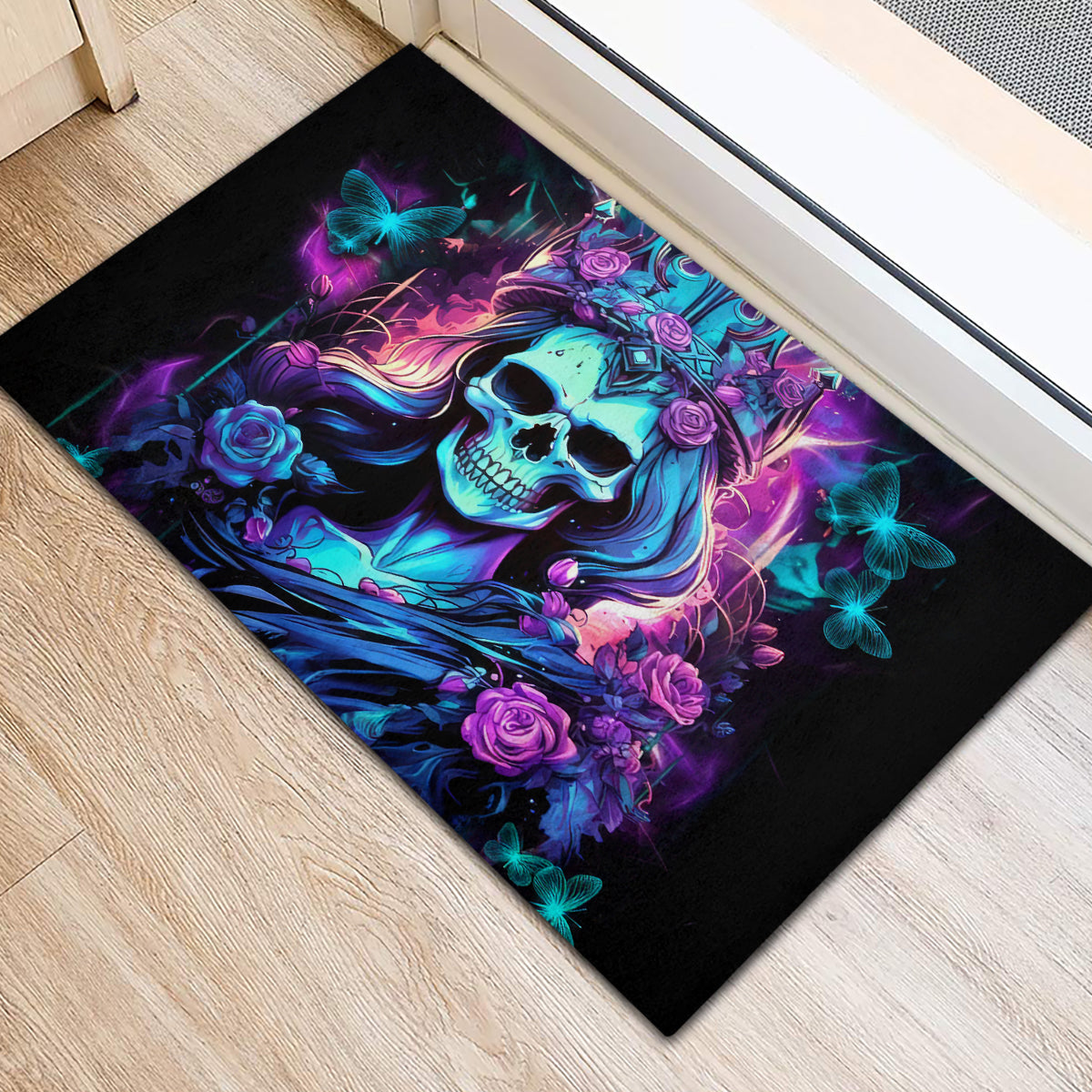 Queen Skull Rubber Doormat Bitch I'm The Fucking Queen