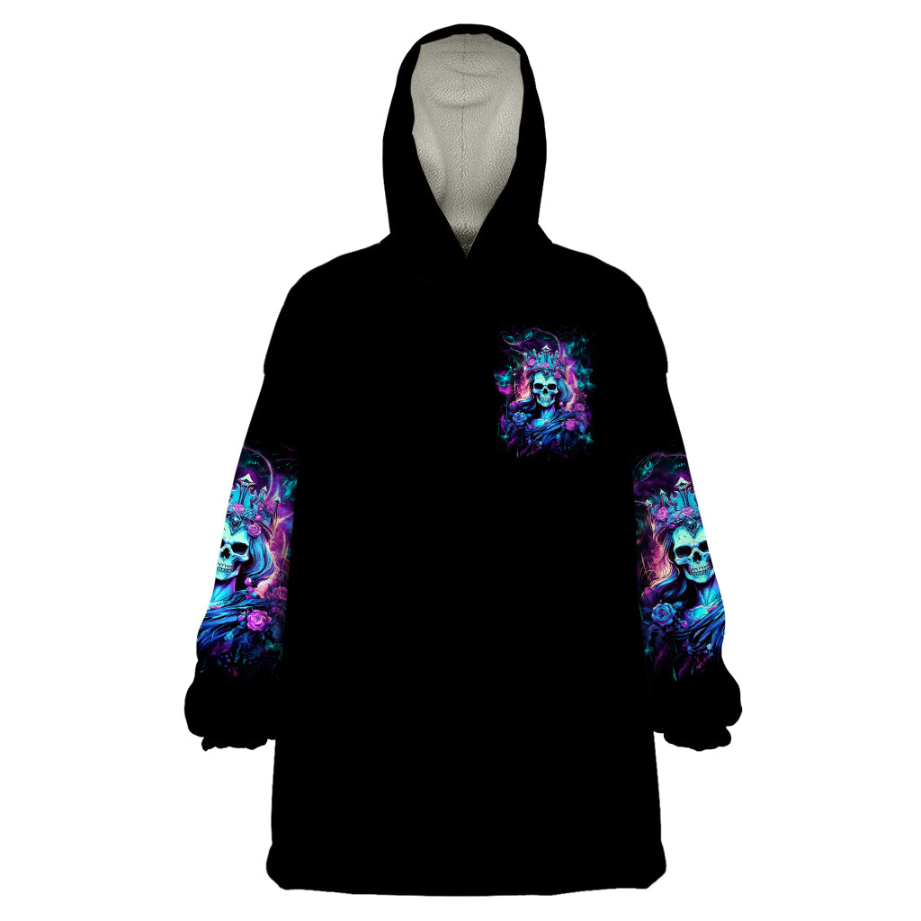 Queen Skull Wearable Blanket Hoodie Bitch I'm The Fucking Queen
